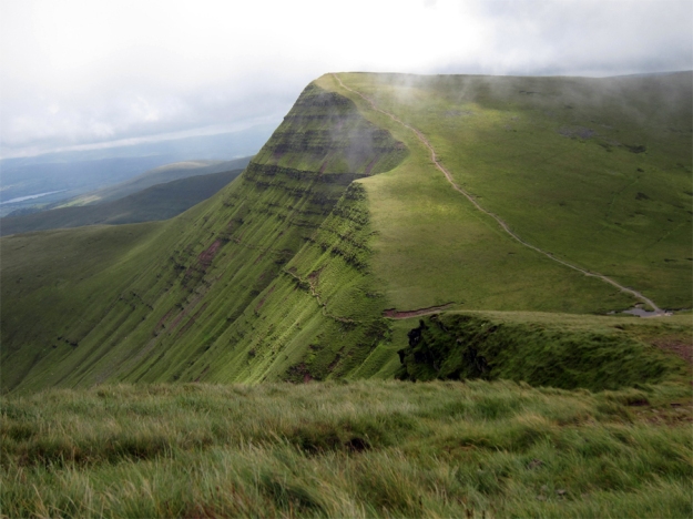 Cribyn, Brecon Beacons, 2012 - a beautiful mountain, a colossally painful descent