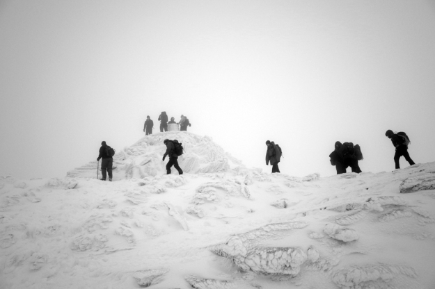 Snowdon summit, December 2014